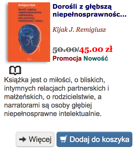 Dorośli z głębszą niepełnosprawnością intelektualną jako partnerzy, małżonkowie i rodzice